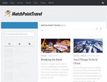 Tablet Screenshot of matchpointtravel.org